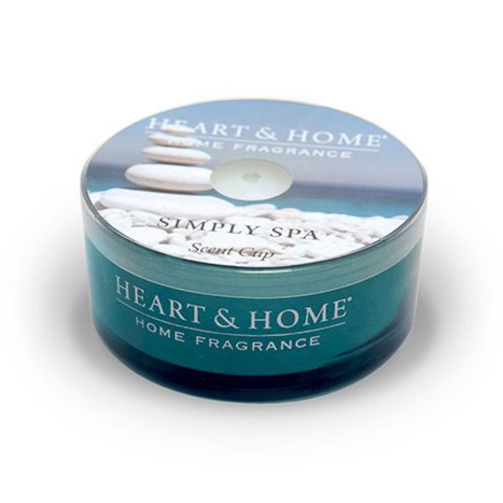 Heart and Home Candles Simply Spa Scent Cups 38g Scented Candles